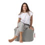 Atelier Del Sofa Square Pouf - Fume